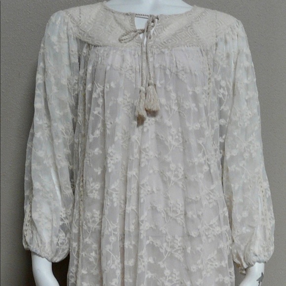 ANTHROPOLOGIE Embroidered Lace Dress - Picture 3 of 5